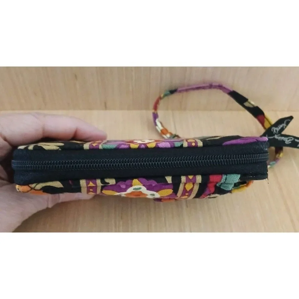 Vera Bradley Wristlet Carry it All Wallet Cell Phone Holder ID Floral Quilted
